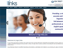 Tablet Screenshot of lingo-links.com